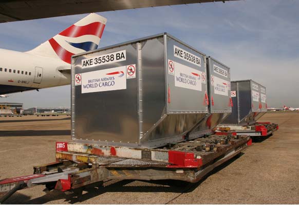 british airways world cargo courier