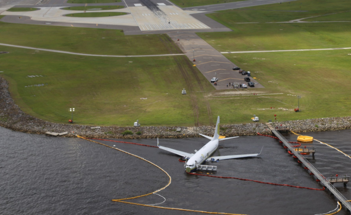 Another Boeing 737 crash lands in river after attempting to set down in