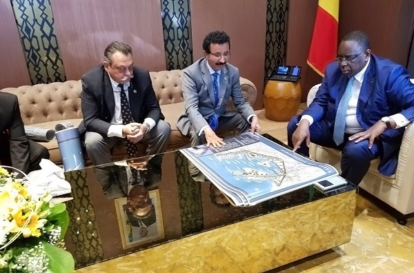 Bin Sulayem met with Senegalese President Macky Sall this week to discuss the plan for Port Du Futur with construction to start before the end of 2018. Bin Sulayem met with Senegalese President Macky Sall this week to discuss the plan for Port Du Futur with construction to start before the end of 2018.