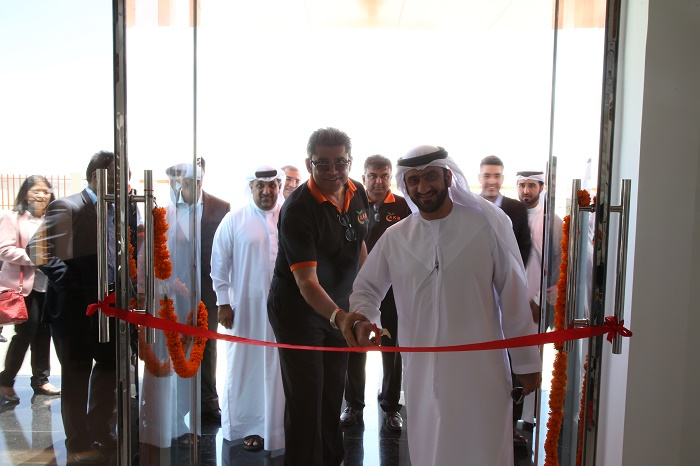 Left - Ajit Kumar Mishra, managing director of AKM Foodstuff Trading, Right - Ahmed Al Ansari, deputy chief operating officer, Dubai South. Left - Ajit Kumar Mishra, managing director of AKM Foodstuff Trading, Right - Ahmed Al Ansari, deputy chief operating officer, Dubai South.