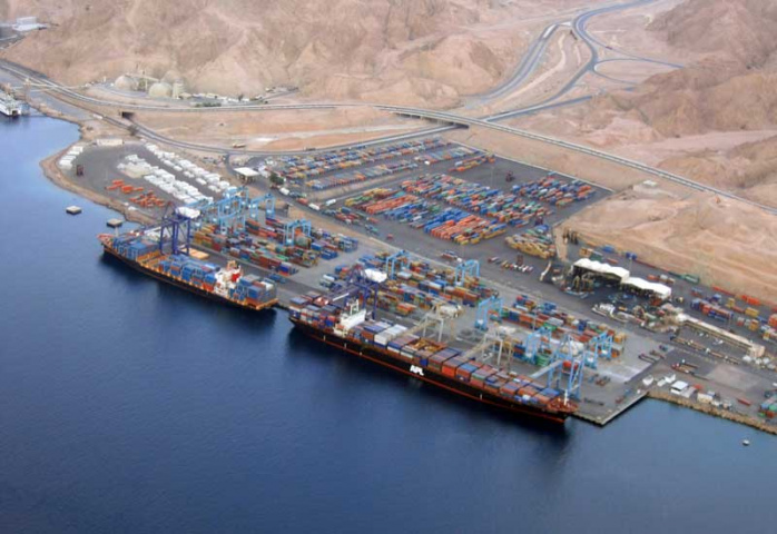 An overhead view of the current Aqaba Container Terminal. An overhead view of the current Aqaba Container Terminal.