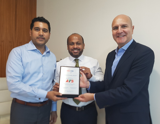 Mr. Amit Gandhi- CEO, ATS World, Mr. Santanu Datta- Director Global Sales & Mr. Alain Aurousseau- General Manager, CMA CGM Mr. Amit Gandhi- CEO, ATS World, Mr. Santanu Datta- Director Global Sales & Mr. Alain Aurousseau- General Manager, CMA CGM