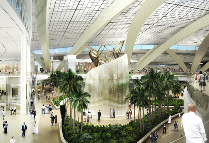 An image of Abu Dhabi's planned new passenger terminal. An image of Abu Dhabi's planned new passenger terminal.