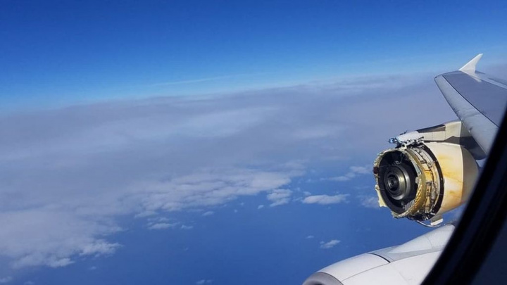 The plane was west of Greenland, about midway through the flight when what passengers described as a loud boom shook the aircraft. The plane was west of Greenland, about midway through the flight when what passengers described as a loud boom shook the aircraft.