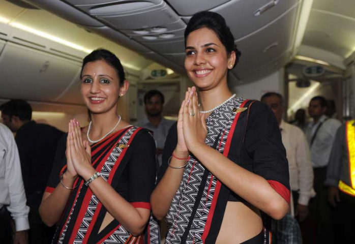 Air India flight attendants (RAVEENDRAN/AFP/GettyImages) Air India flight attendants (RAVEENDRAN/AFP/GettyImages)