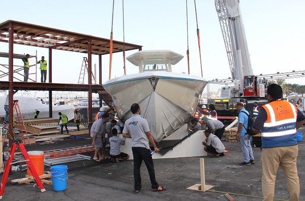 Al Naboodah Cargo Centre handled the shipping and logistics required in getting over 430 boats on show at the event. Al Naboodah Cargo Centre handled the shipping and logistics required in getting over 430 boats on show at the event.