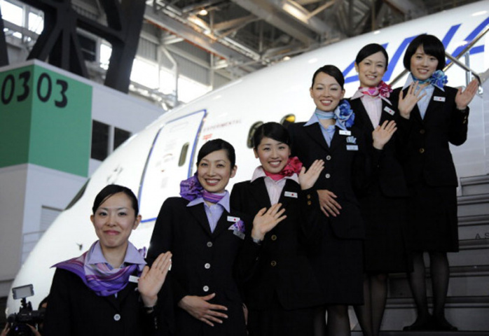 Photos All Nippon Airways Welcomes Boeing 787 In Pictures