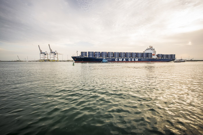 CMA CGM’s 11,500 teu Andromeda is expected to call in Iran in August, with the country added to the ship's Asia-Europe loop. CMA CGM’s 11,500 teu Andromeda is expected to call in Iran in August, with the country added to the ship's Asia-Europe loop.