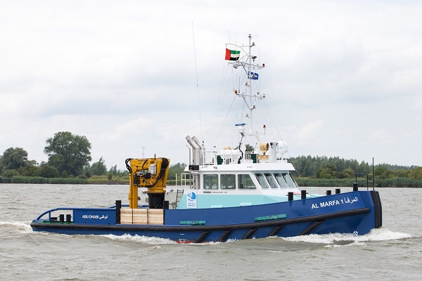 Abu Dhabi Petroleum Ports Operating Company (IRSHAD) has taken delivery of a Damen Shoalbuster 2308. Abu Dhabi Petroleum Ports Operating Company (IRSHAD) has taken delivery of a Damen Shoalbuster 2308.