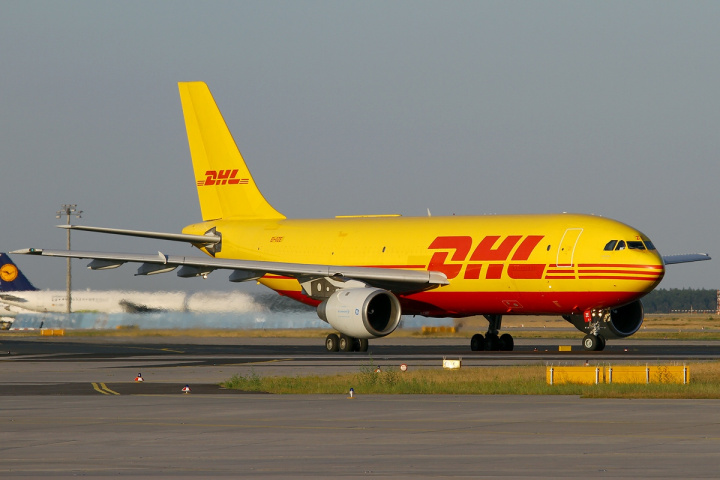 Did a DHL plane end up with its nose sticking up on April Fool's day? Did a DHL plane end up with its nose sticking up on April Fool's day?