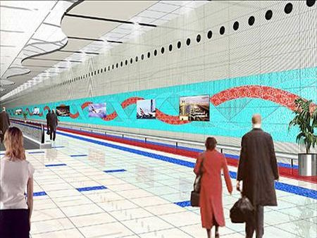 An artist's impression of the new concourse. An artist's impression of the new concourse.