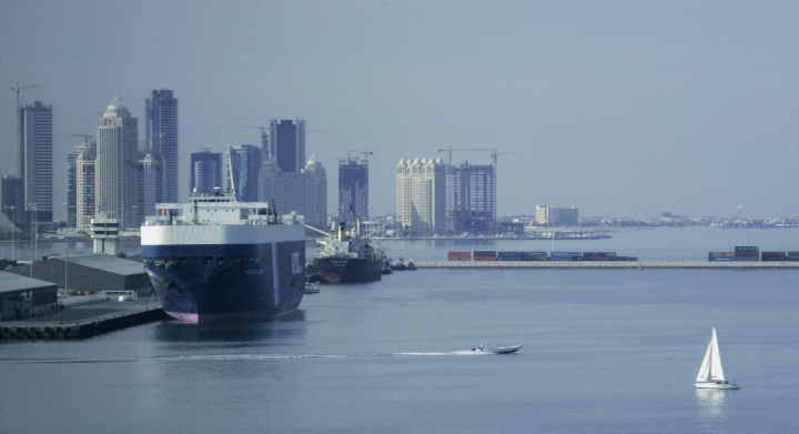 Doha Port is suffering from severe congestion. Courtesy of AFP/Getty. Doha Port is suffering from severe congestion. Courtesy of AFP/Getty.