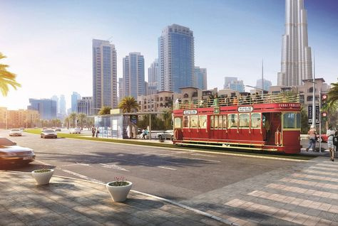 Dubai Trolley operates in the Downtown Dubai area. Dubai Trolley operates in the Downtown Dubai area.