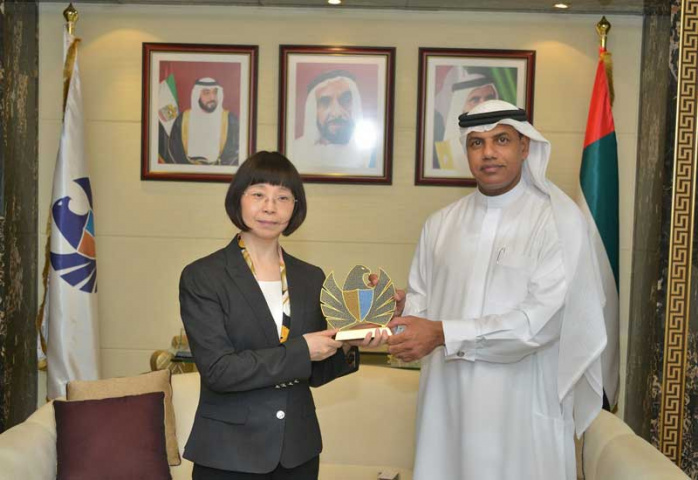 Ahmed Mahboob Musabih receiving the Chinese Consul General in Dubai, Li Lingbing Ahmed Mahboob Musabih receiving the Chinese Consul General in Dubai, Li Lingbing