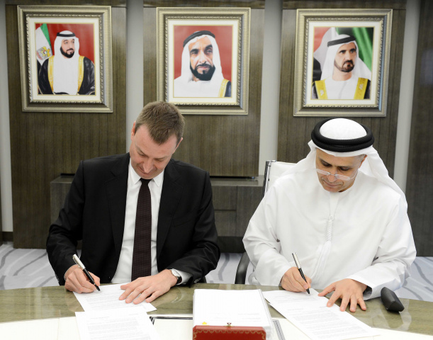 H.E. Mattar Al Tayer, Chairman of Etihad Rail DB and Vice Chairman of Etihad Rail and Dr. Alexander Hedderich, Deputy Chairman in Deutsche Bahn (DB), H.E. Mattar Al Tayer, Chairman of Etihad Rail DB and Vice Chairman of Etihad Rail and Dr. Alexander Hedderich, Deputy Chairman in Deutsche Bahn (DB),