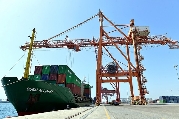 Dubai Alliance is the first ship to arrive at the new terminal, which is wholly owned by Abu Dhabi Ports. Dubai Alliance is the first ship to arrive at the new terminal, which is wholly owned by Abu Dhabi Ports.