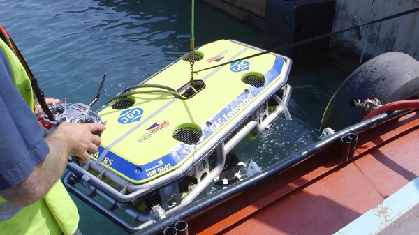 HullWiper is a diver-free remotely operated vehicle (ROV) that eliminates the need for divers to clean the vessel HullWiper is a diver-free remotely operated vehicle (ROV) that eliminates the need for divers to clean the vessel