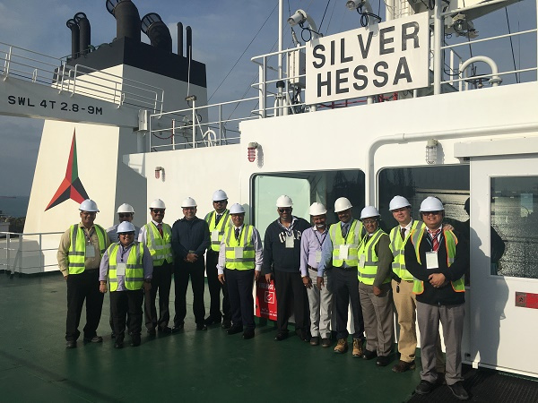 Silver Hessa was visited by a management team from Tristar and Eships at Port Khalid in Sharjah. Silver Hessa was visited by a management team from Tristar and Eships at Port Khalid in Sharjah.