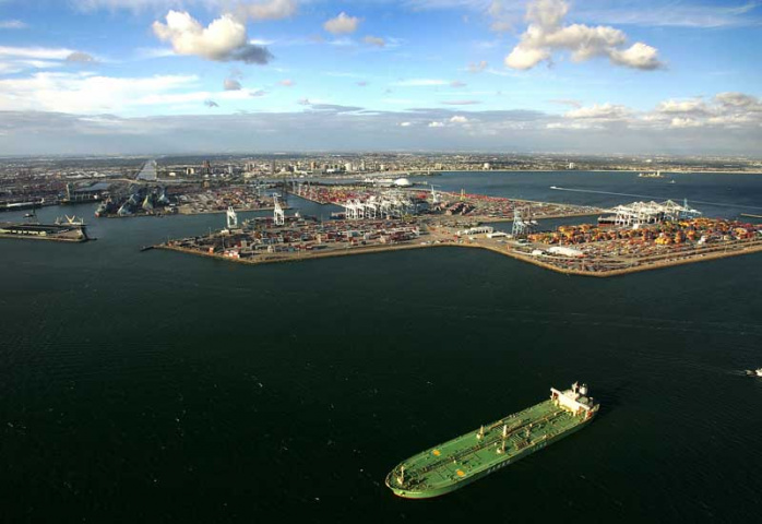 The port of Long Beach in California, one of the facilities surveyed by IHS Global Insight's Port Tracker. The port of Long Beach in California, one of the facilities surveyed by IHS Global Insight's Port Tracker.
