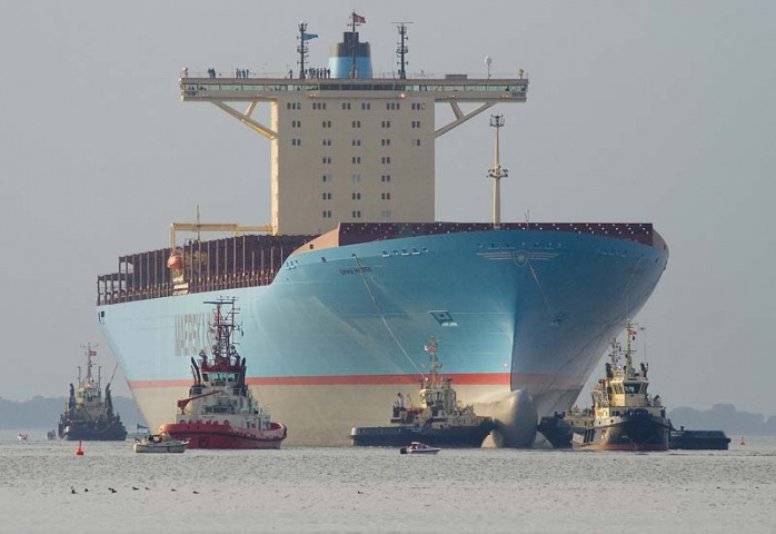 Maersk's move is likely to followed by other container giants. Maersk's move is likely to followed by other container giants.