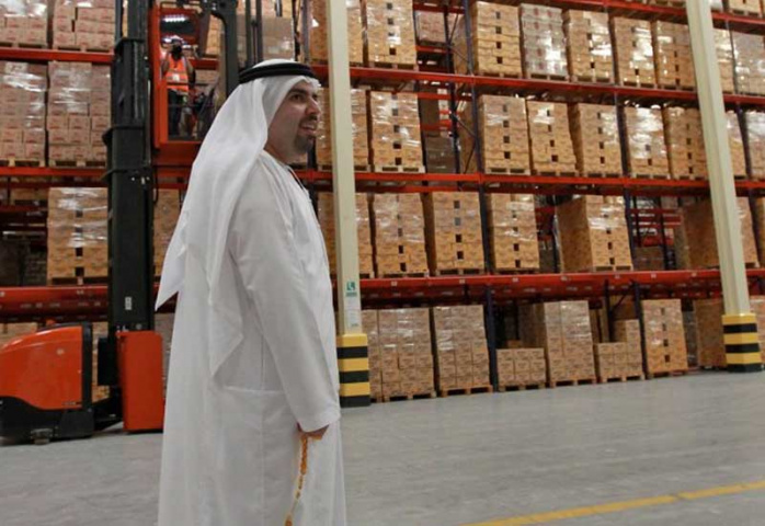 Mohammed Mohebi in the warehouse. Mohammed Mohebi in the warehouse.