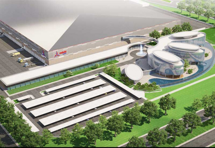 A depiction of Mohebi Logistics's new facility at Dubai World Central. A depiction of Mohebi Logistics's new facility at Dubai World Central.