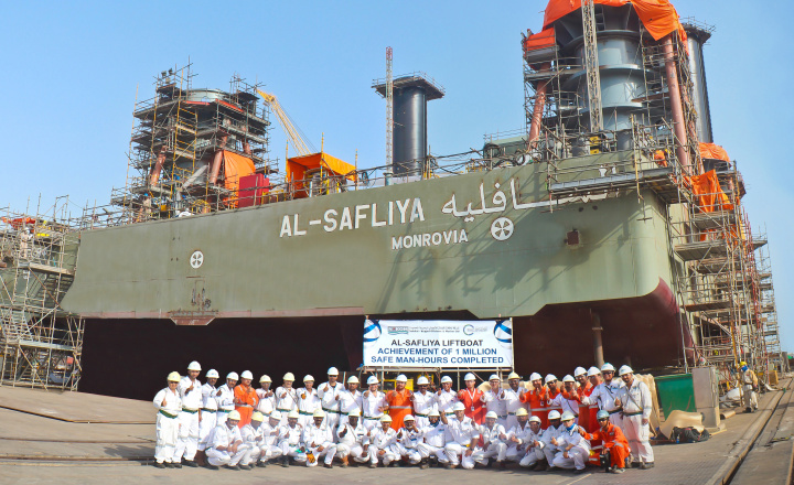 Nakilat-Keppel Offshore & Marine (N-KOM) has achieved a safety milestone of one million safe man-hours without any lost-time-incidents (LTIs). Nakilat-Keppel Offshore & Marine (N-KOM) has achieved a safety milestone of one million safe man-hours without any lost-time-incidents (LTIs).