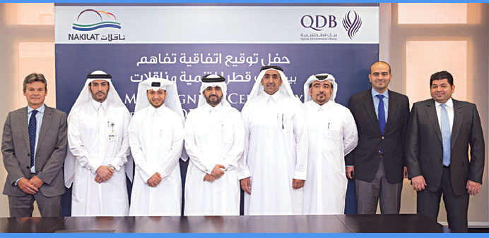 Nakilat and Qatar Development Bank agreed to jointly support entrepreneurs in setting up new marine and shipyard-related companies. Nakilat and Qatar Development Bank agreed to jointly support entrepreneurs in setting up new marine and shipyard-related companies.
