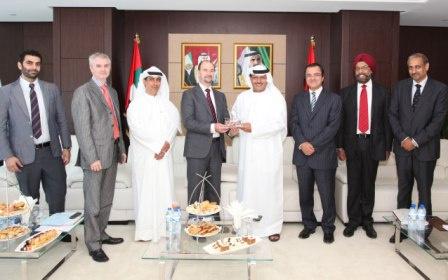 Roger Bounds receives a memento from Khamis Juma Buamim. Roger Bounds receives a memento from Khamis Juma Buamim.