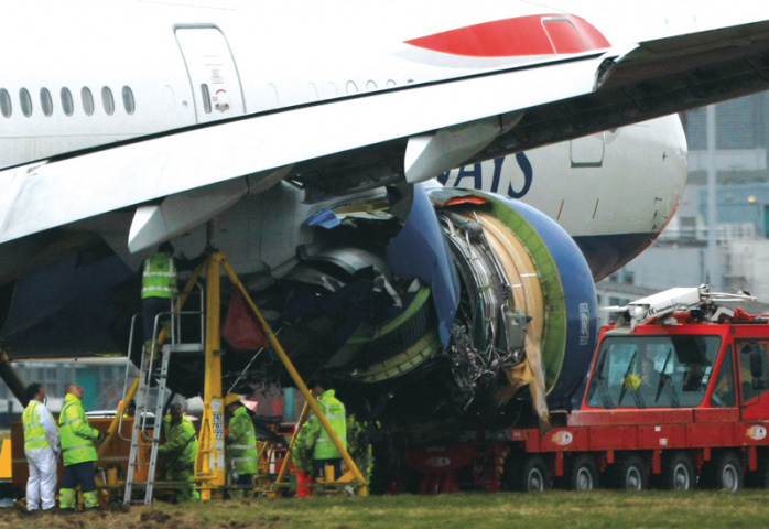 A Boeing 777 belonging to British Airways lost power on its final approach to Heathrow airport on January 17, 2008 A Boeing 777 belonging to British Airways lost power on its final approach to Heathrow airport on January 17, 2008
