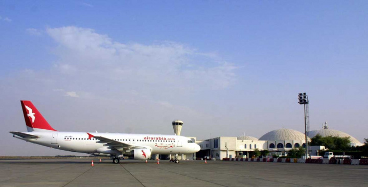 An Air Arabia Airbus 320 sits on tarmac in 2003 at Sharjah International (NASSER YOUNES/AFP/Getty Images). An Air Arabia Airbus 320 sits on tarmac in 2003 at Sharjah International (NASSER YOUNES/AFP/Getty Images).