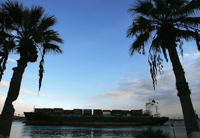 A vessel transits the Suez Canal, source of a significant proportion of Egypt's revenues. A vessel transits the Suez Canal, source of a significant proportion of Egypt's revenues.