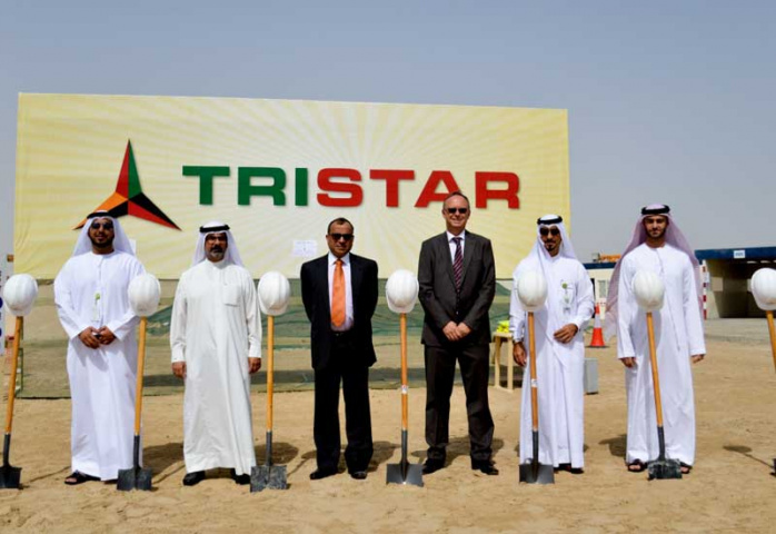 The ground-breaking ceremony with Tristar, JAFZA, EZW & Skeberis representatives. The ground-breaking ceremony with Tristar, JAFZA, EZW & Skeberis representatives.