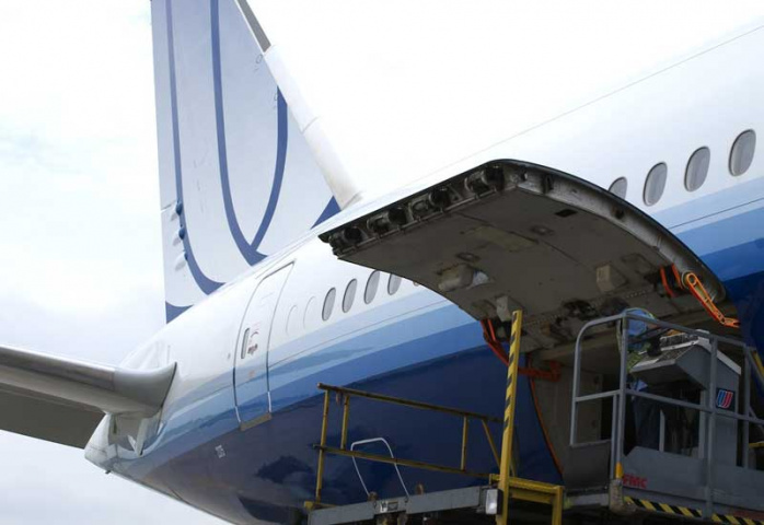 A cargo jet belonging to US giant United Airlines. A cargo jet belonging to US giant United Airlines.
