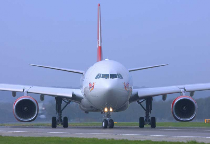 Laser beam turns back Virgin flight Laser beam turns back Virgin flight