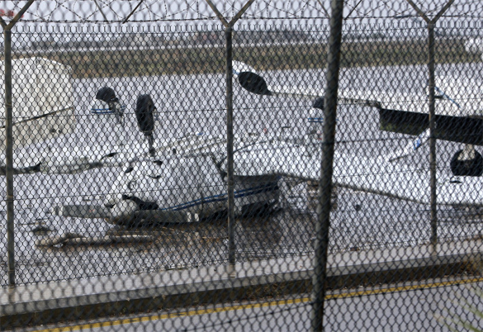 A destroyed plane at Beirut International Airport (Anwar Amro/AFP/Getty Images). A destroyed plane at Beirut International Airport (Anwar Amro/AFP/Getty Images).