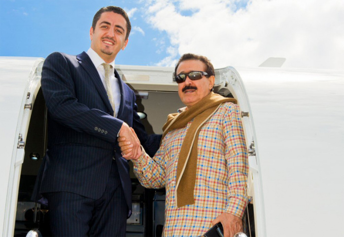Ahmed Al Jarallah (R) receives his new plane from Wassim Saheb, regional sales director. Ahmed Al Jarallah (R) receives his new plane from Wassim Saheb, regional sales director.