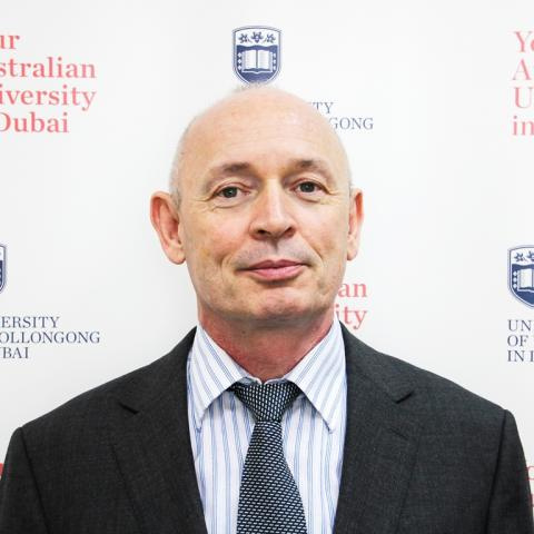 Professor Barry O’Mahony, Dean of Faculty of Business, University of Wollongong Dubai. Professor Barry O’Mahony, Dean of Faculty of Business, University of Wollongong Dubai.