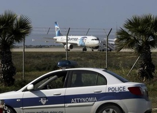 The hijacker of yesterday’s Egyptair flight MS181 used a fake suicide belt to take control of the aircraft, forcing it to divert to Cyprus. The hijacker of yesterday’s Egyptair flight MS181 used a fake suicide belt to take control of the aircraft, forcing it to divert to Cyprus.