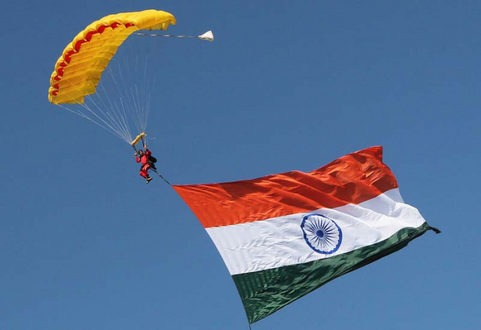 A parachutist brings the Indian flag to Adelaide Oval prior to the start of play on day 3 of the fourth cricket Test match against Australia in the BorderGavaskar Trophy Series at the Adelaide Oval on January 26 2012 Today marks Australia Day and India Republic Day respectively IMAGE STRICTLY RESTRICTED TO EDITORIAL USESTRICTLY NO COMMERCIAL USE AFP PHOTOTony ASHBY Photo credit should read TONY ASHBYAFPGetty Images A parachutist brings the Indian flag to Adelaide Oval prior to the start of play on day 3 of the fourth cricket Test match against Australia in the BorderGavaskar Trophy Series at the Adelaide Oval on January 26 2012 Today marks Australia Day and India Republic Day respectively IMAGE STRICTLY RESTRICTED TO EDITORIAL USESTRICTLY NO COMMERCIAL USE AFP PHOTOTony ASHBY Photo credit should read TONY ASHBYAFPGetty Images