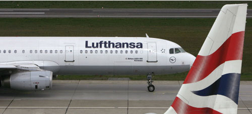 LEADING THE WAY: In a bid to boost volumes, British Airways World Cargo and Lufthansa Cargo are both lowering surcharges in response to recent oil-pri LEADING THE WAY: In a bid to boost volumes, British Airways World Cargo and Lufthansa Cargo are both lowering surcharges in response to recent oil-pri