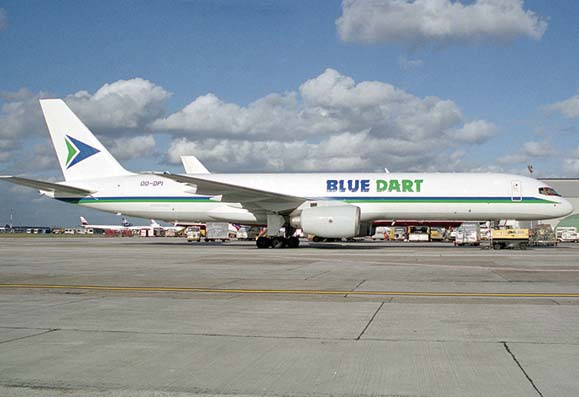 Blue Dart Express plane Blue Dart Express plane