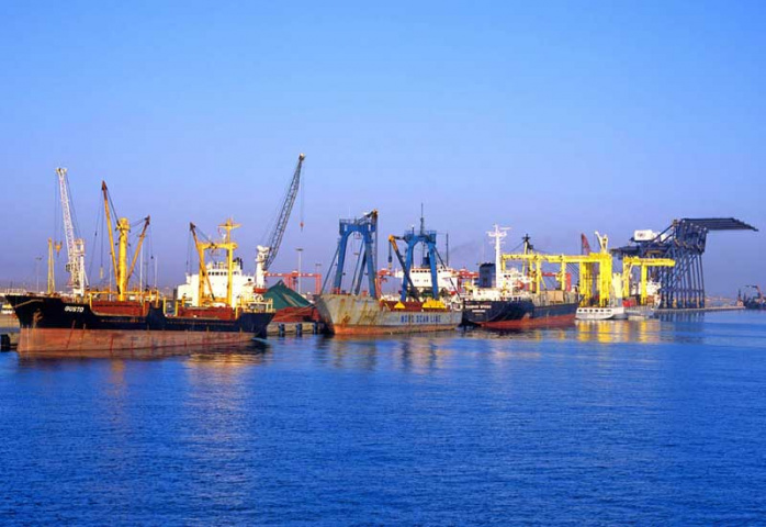 Oman International Container Terminal (OICT) which sits inside the northern Port of Sohar, adjacent to the Straits of Hormuz in the Gulf of Oman, is t Oman International Container Terminal (OICT) which sits inside the northern Port of Sohar, adjacent to the Straits of Hormuz in the Gulf of Oman, is t