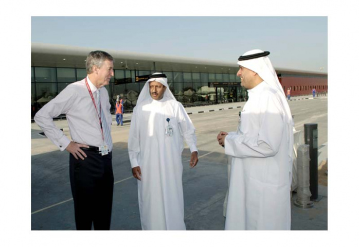 Gary Chapman, president of Group Services and Dnata, and Ismail Ali Albanna, executive vice president, Dnata are given a tour of the new facilities by Gary Chapman, president of Group Services and Dnata, and Ismail Ali Albanna, executive vice president, Dnata are given a tour of the new facilities by