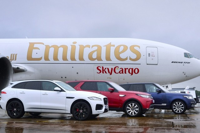 The flight was the first of a series of scheduled deliveries for Emirates SkyWheels after SkyCargo, the freight arm of the Dubai airline, teamed up with the British luxury car maker. The flight was the first of a series of scheduled deliveries for Emirates SkyWheels after SkyCargo, the freight arm of the Dubai airline, teamed up with the British luxury car maker.