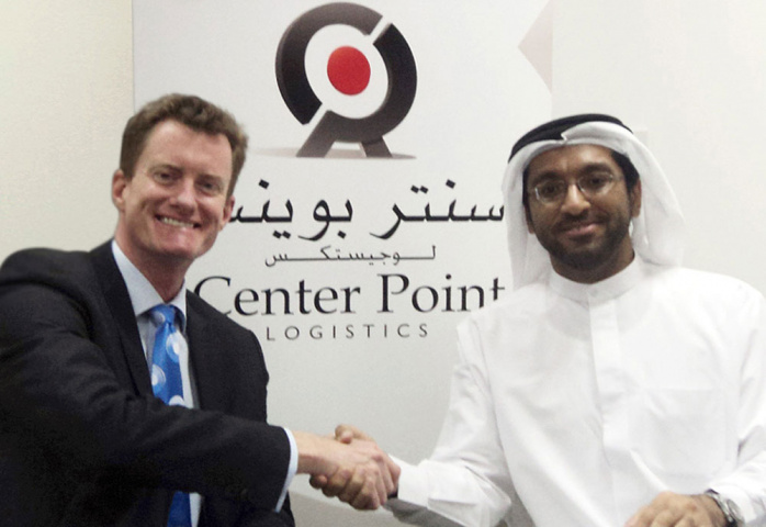R to L Saleh Saeed Lootah, Chairman, CPL, and John Gould, CEVA?s Managing Director for the Middle East signing the agreement. R to L Saleh Saeed Lootah, Chairman, CPL, and John Gould, CEVA?s Managing Director for the Middle East signing the agreement.