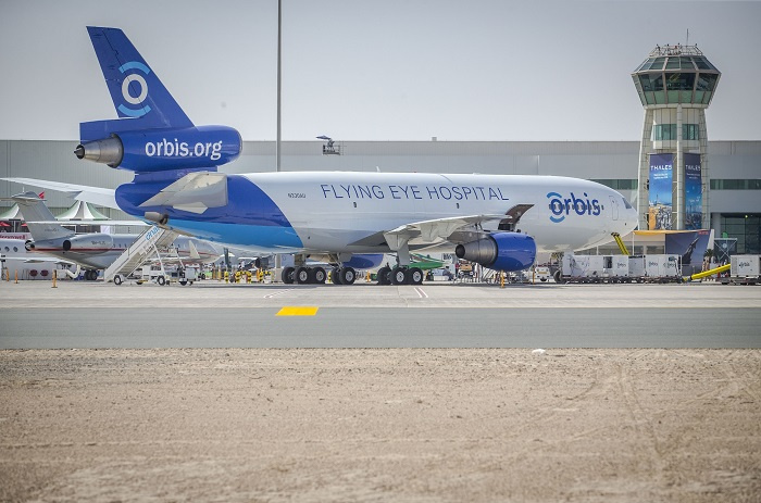FedEx Express provides the plane that Orbis uses as its flying eye hospital to achieve its vision of a world in which no one is needlessly visually-impaired. FedEx Express provides the plane that Orbis uses as its flying eye hospital to achieve its vision of a world in which no one is needlessly visually-impaired.