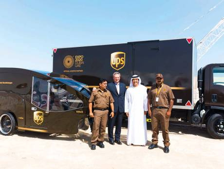 Jim Barber and Helal Saeed Al Merri, Director General Of Dubais Department Of Tourism And Commerce Marketing at Expo 2020 site last year. In May 2017, UPS was announced as the official logistics partner of the Expo 2020 Dubai. Jim Barber and Helal Saeed Al Merri, Director General Of Dubais Department Of Tourism And Commerce Marketing at Expo 2020 site last year. In May 2017, UPS was announced as the official logistics partner of the Expo 2020 Dubai.