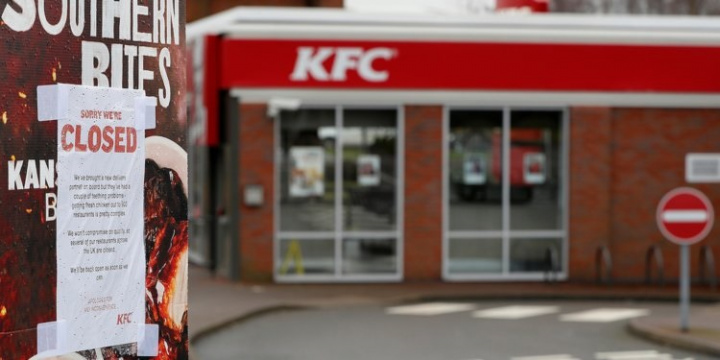 Around 70% of KFC's stores in the UK have had to close due to a chicken shortage caused by a major supply chain mishap. Around 70% of KFC's stores in the UK have had to close due to a chicken shortage caused by a major supply chain mishap.