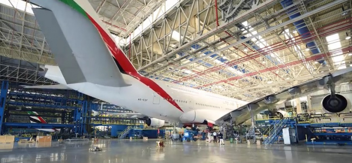 Emirates, A380, EU, Inspection Emirates, A380, EU, Inspection